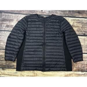 J.Jill Pure Jill Fit Down Puffer Jacket Size 2X Lightweight Packable Black
